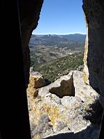 Chateau de Queribus, 3eme enceinte, Pt7, Salle voutee donnant sur une echauguette (1)
